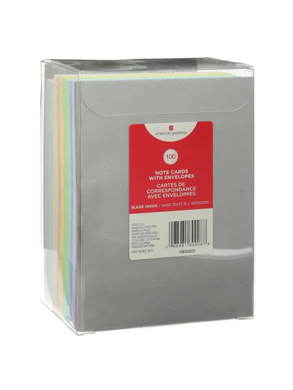 NEW American Greetings Note Cards with Envelopes Set of 100 Pastel Multicolored